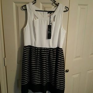 Modcloth C.Luce stripe dress