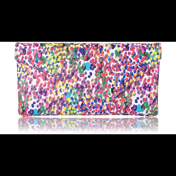 LK Bennett leather Leonie asymmetric Clutch!