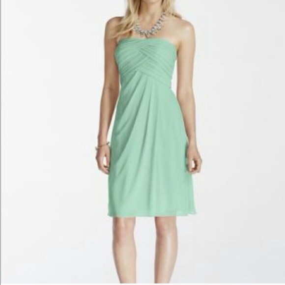 David's Bridal Strapless Dress