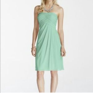 David's Bridal Strapless Dress