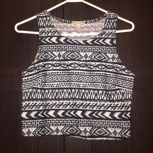 Pac-Sun Tribal Print Crop Top