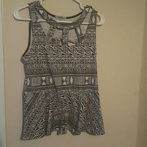 Black and white shirt