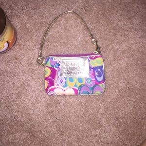 Coach poppy wristlet