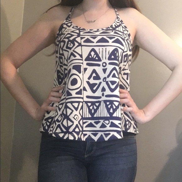 Papaya Aztec tank top