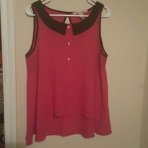 Dark pink dress casual