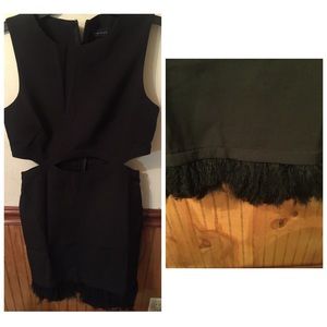 Black feather dress