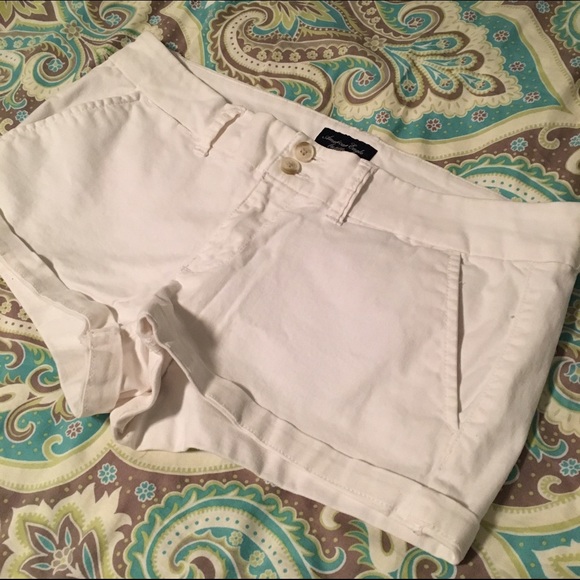 White Twill Shorts
