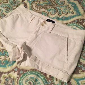 White Twill Shorts