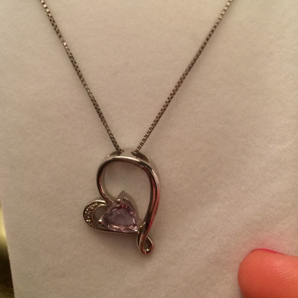 Sterling silver heart shaped pendent