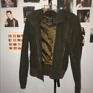 Bella Swan Hot Topic Olive Green Corduroy Jacket