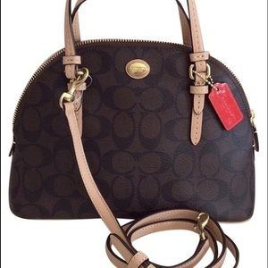 Coach Peyton Signature Cora Domed Satchel