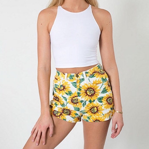American Apparel Sunflower Shorts