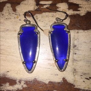 Kendra Scott cobalt blue earrings