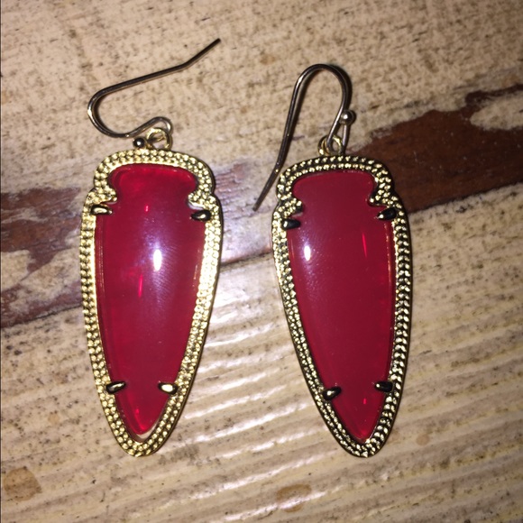 Kendra Scott red earrings