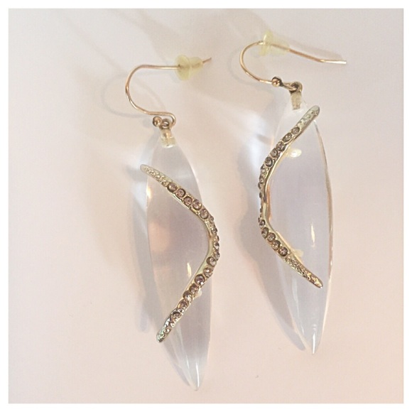 🚫SOLD🚫Alexis Bittar Lucite & Pave Earrings - Picture 4 of 4
