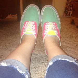 Multicolored vans