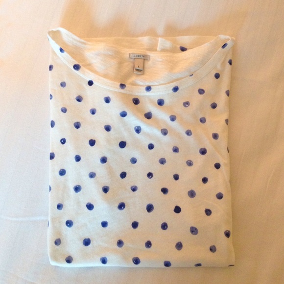 J. Crew Tops - J. Crew polka dot t-shirt