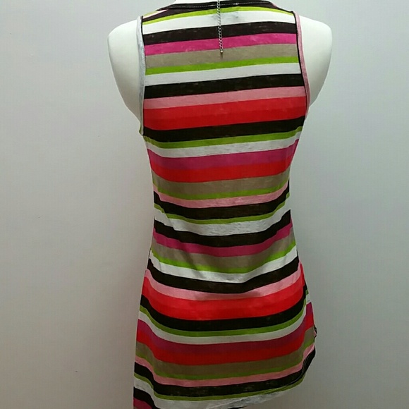 Asymmetrical Striped Tank - Picture 3 of 4