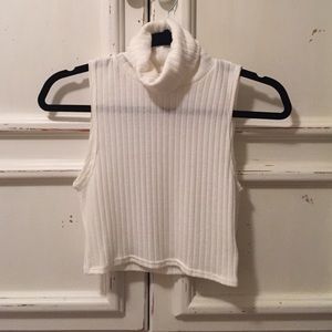 Urban outfitters white turtle neck crop sweater