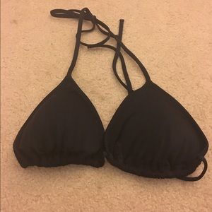 Victoria's Secret Black Bikini Top Size Large