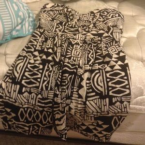 black and white patterned forever 21 dress