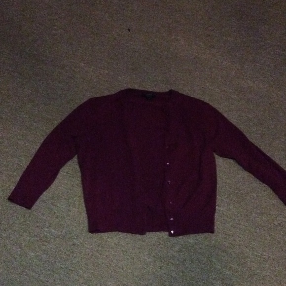Maroon cardigan