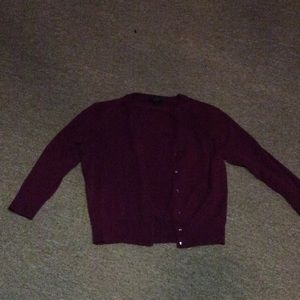 Maroon cardigan