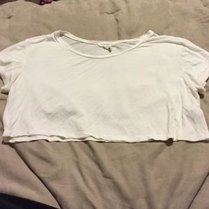 White crop top