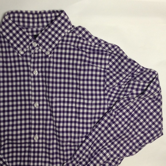 J. Crew Mini-Gingham Button Up