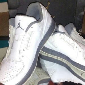 White and gray. Jordans