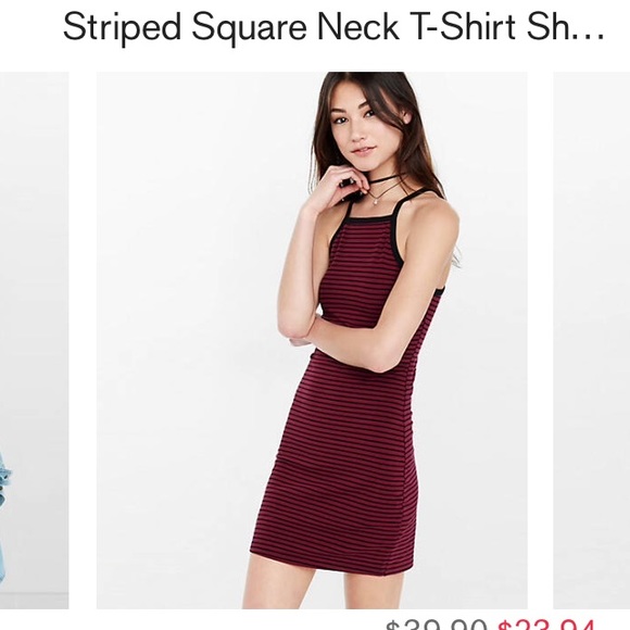 Express striped dress