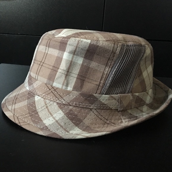 Women's plaid fedora hat
