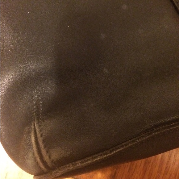 Coach crossbody - black vintage leather bag - Picture 4 of 4