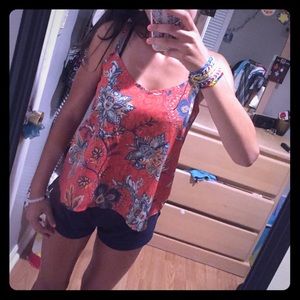 Floral cami tank top from hollister