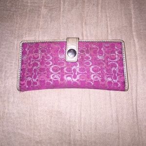 Pink coach wallet