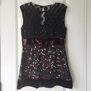 Nanette Lepore brown sleeveless top
