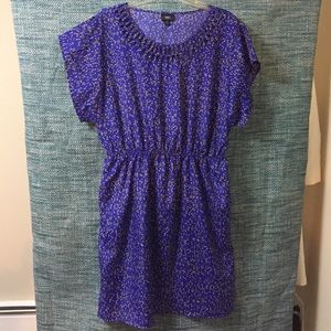 Plus size short purple dress