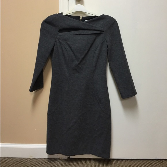 Diane Von Furstenberg Grey Sheath with cutout - Picture 1 of 2