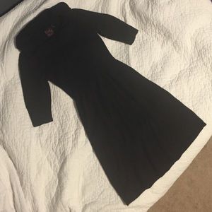 Black sweater dress!
