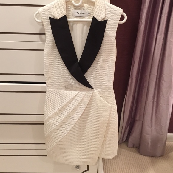 Self-Portrait Tuxedo Dress