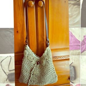 Crochet looking purse