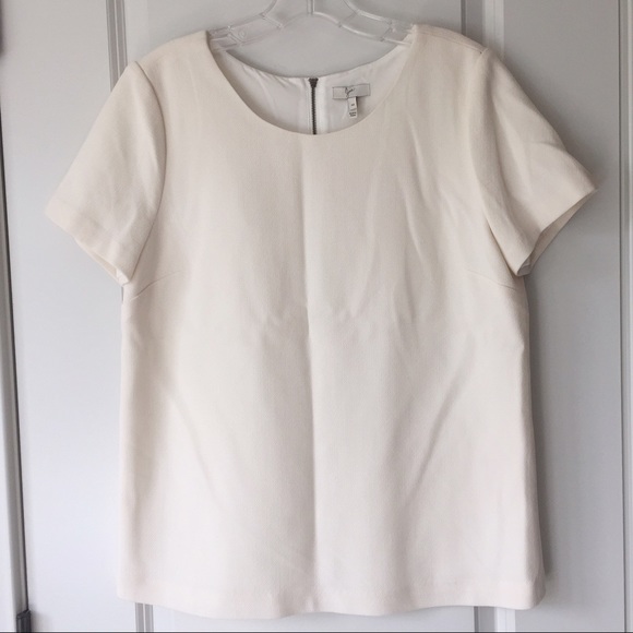 Joie cream short sleeve top