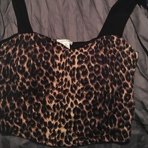Leopard crop top