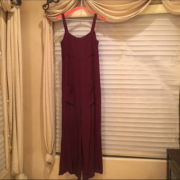 LACAUSA burgundy jumpsuit