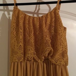 Mustard yellow maxi dress