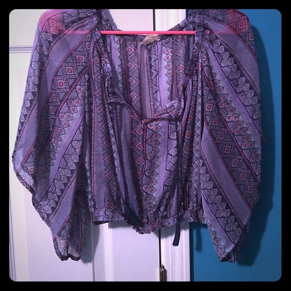 Hollister Drawstring top