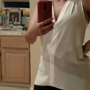 VINCE CAMUTO white sexy blouse