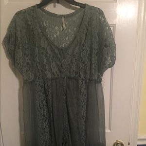 Free people lace dress- no slip