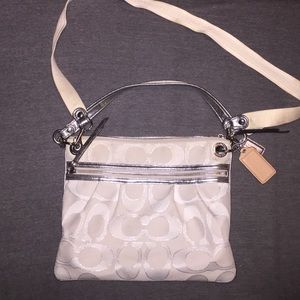 Super Cute White Coach Purse
