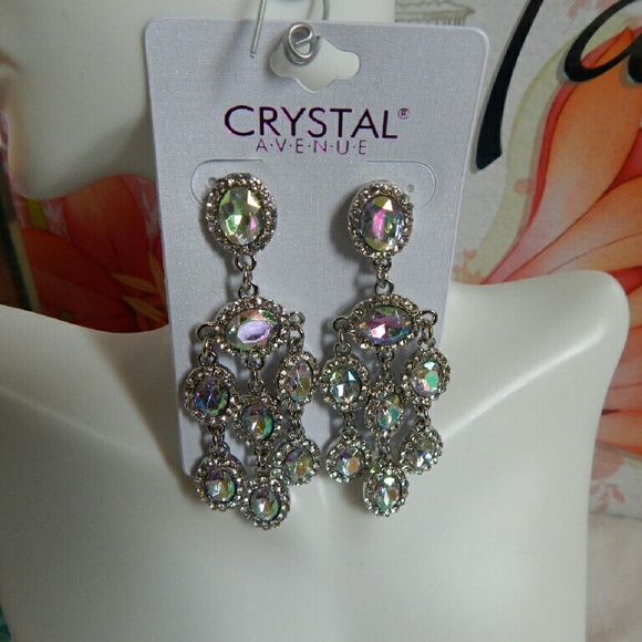 Chandelier crystal  tornasol earrings